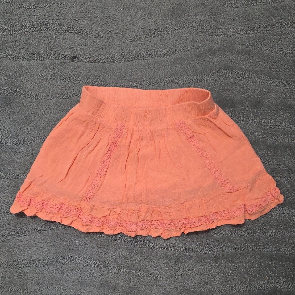 Mudd Peach Ruffle Skirt